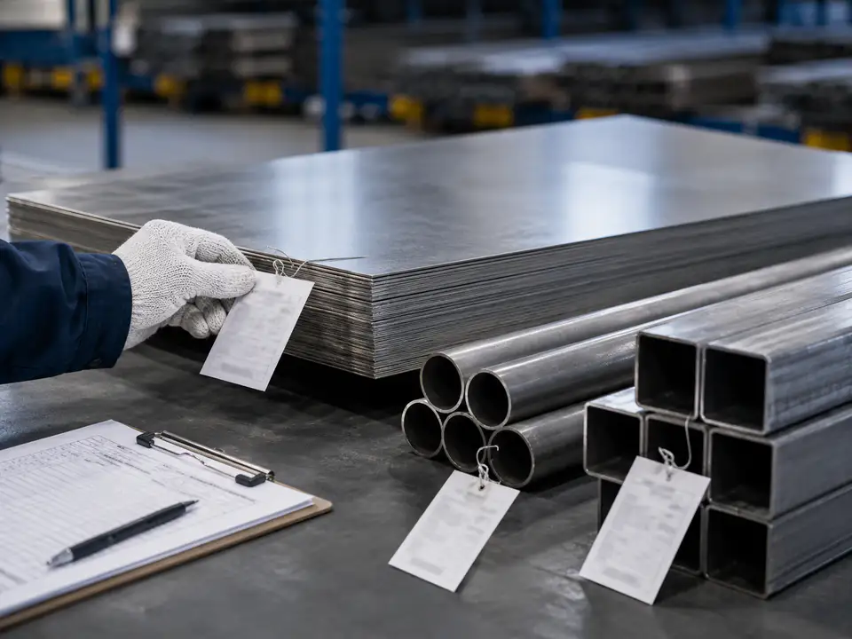 Material grade and specification inspection